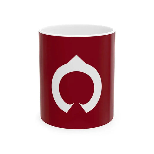 Flag of Ugo Akita (Japan) White Coffee Mug 11oz - Go Mug Yourself