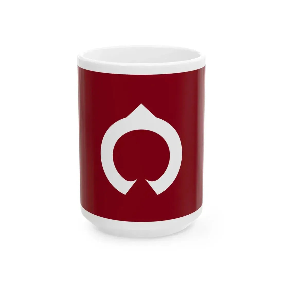 Flag of Ugo Akita (Japan) White Coffee Mug 15oz - Go Mug Yourself