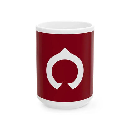 Flag of Ugo Akita (Japan) White Coffee Mug 15oz - Go Mug Yourself