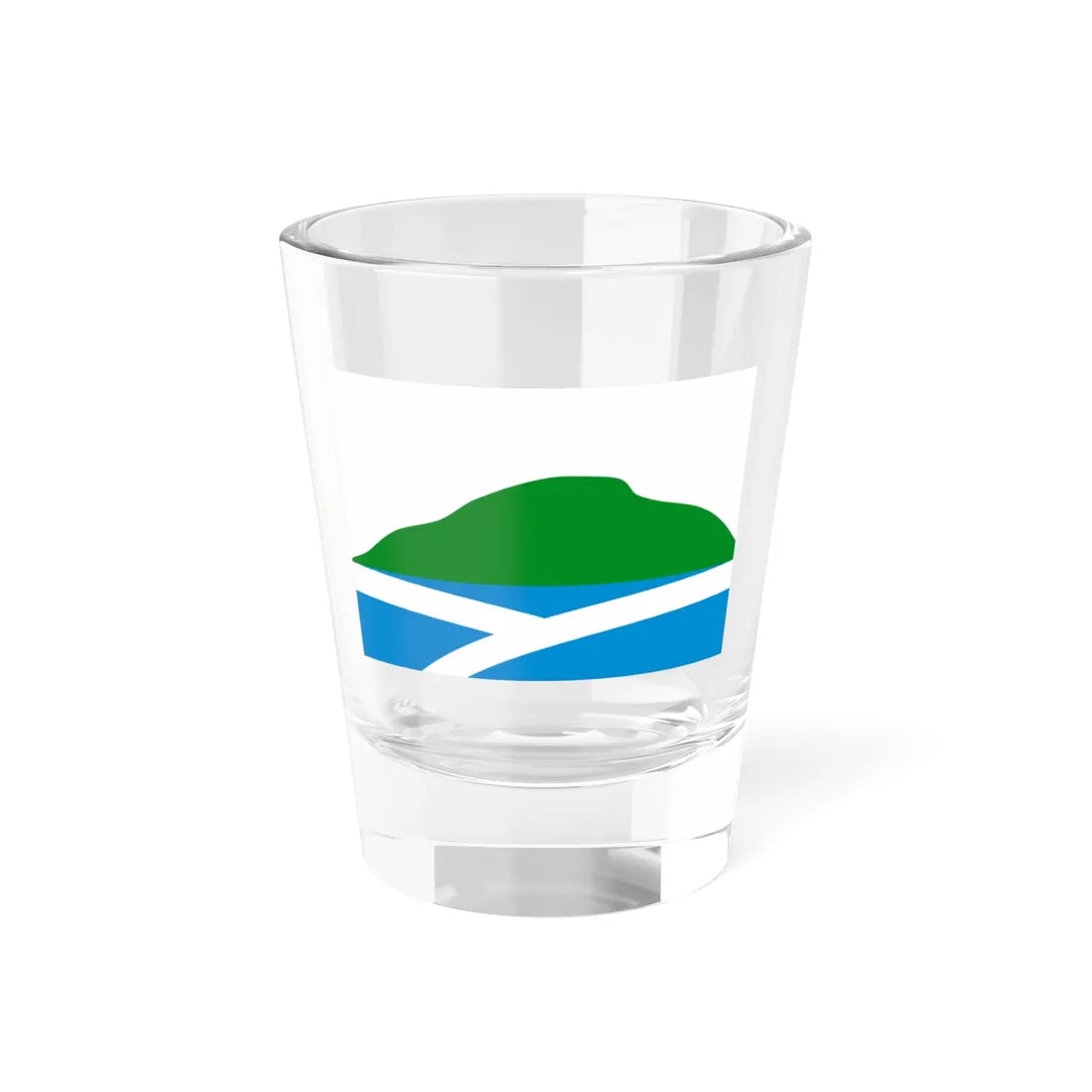 Flag of Uinsky rayon Perm krai (Russia) Shot Glass 1.5oz 1.5oz - Go Mug Yourself