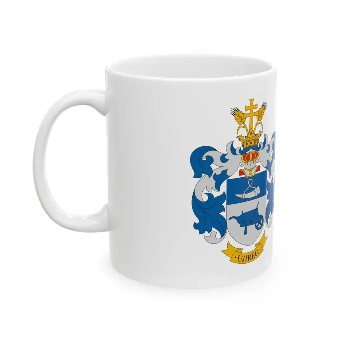 Flag of Ujireg (Hungary) White Coffee Mug - Go Mug Yourself
