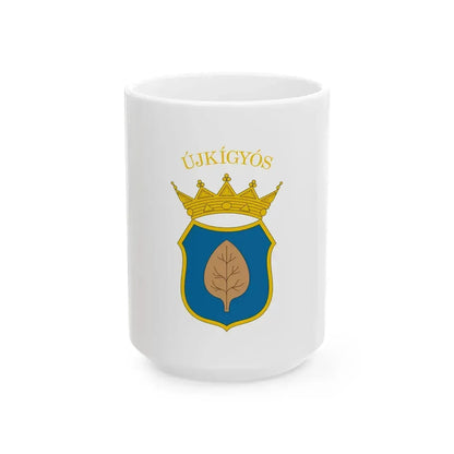 Flag of Ujkigyos (Hungary) White Coffee Mug 15oz - Go Mug Yourself