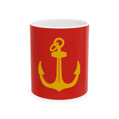 Flag of Ujpest 1941 (Hungary) White Coffee Mug 11oz - Go Mug Yourself
