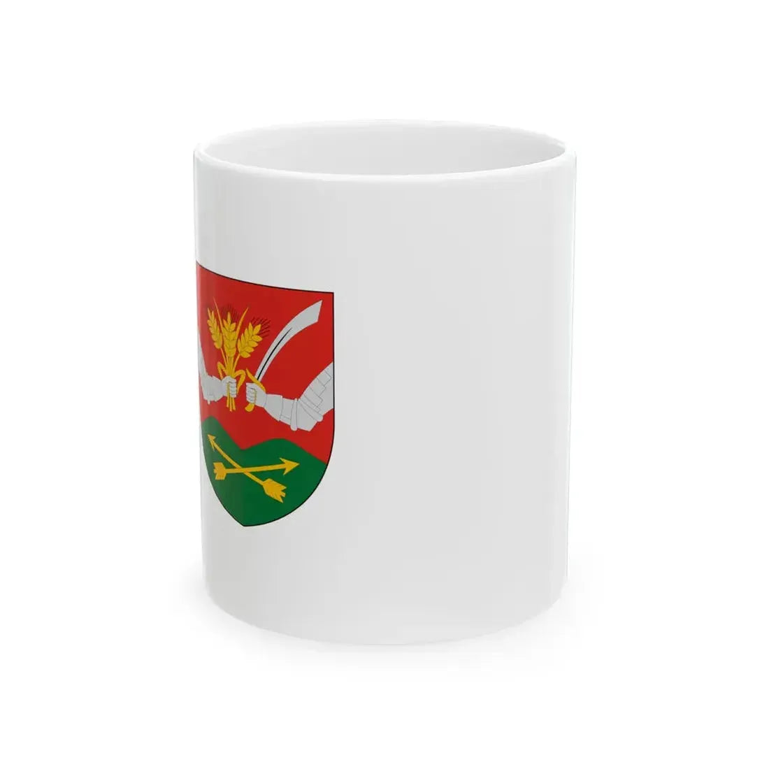 Flag of Ujsolt (Hungary) White Coffee Mug 11oz - Go Mug Yourself