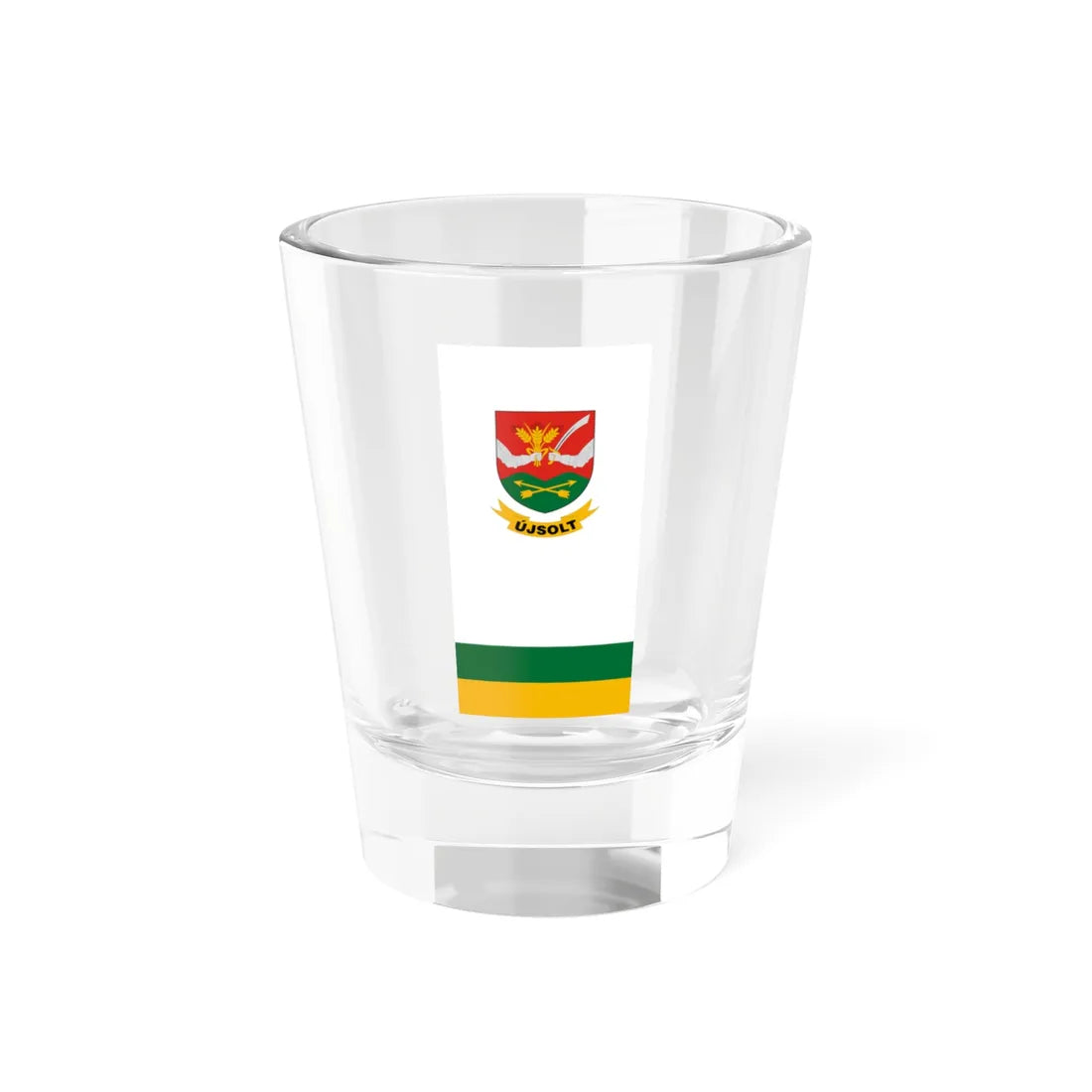 Flag of Ujsolt vertical (Hungary) Shot Glass 1.5oz 1.5oz - Go Mug Yourself