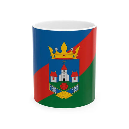 Flag of Ujtelek (Hungary) White Coffee Mug 11oz - Go Mug Yourself