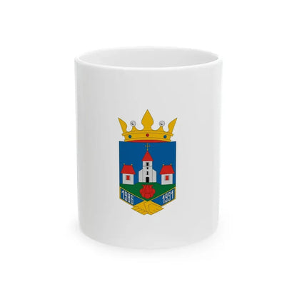 Flag of Ujtelek variant (Hungary) White Coffee Mug 11oz - Go Mug Yourself
