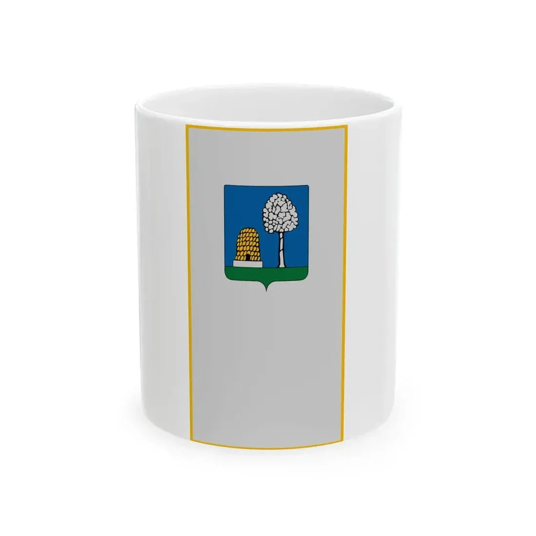Flag of Ujudvar vertical (Hungary) White Coffee Mug 11oz - Go Mug Yourself