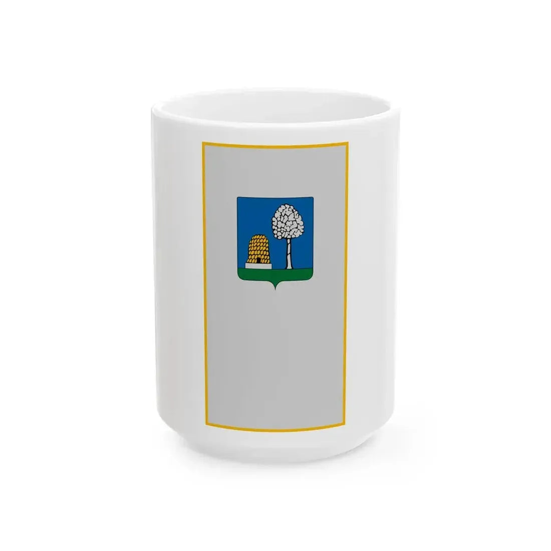 Flag of Ujudvar vertical (Hungary) White Coffee Mug 15oz - Go Mug Yourself