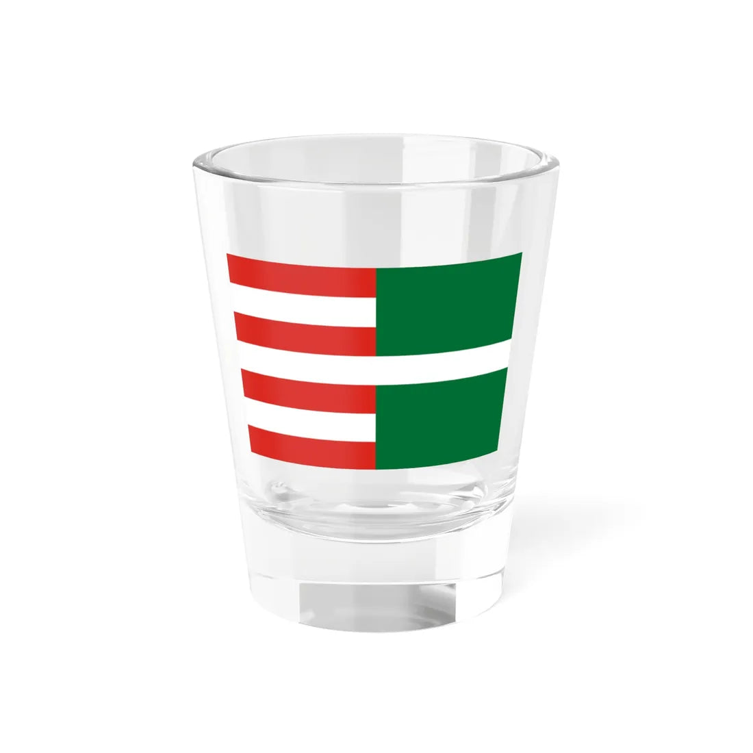 Flag of Ujvidek 1941 (Hungary) Shot Glass 1.5oz 1.5oz - Go Mug Yourself