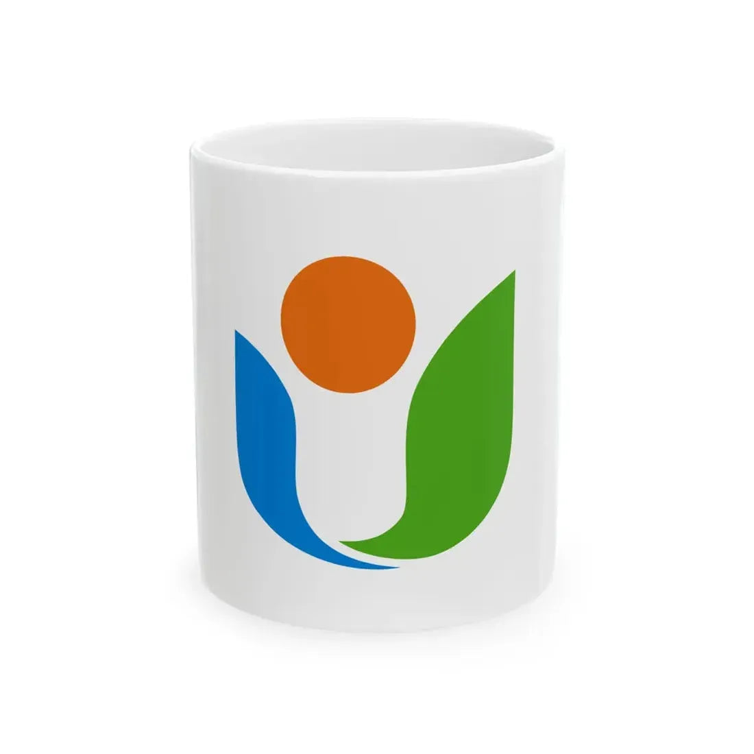 Flag of Uki Kumamoto (Japan) White Coffee Mug 11oz - Go Mug Yourself