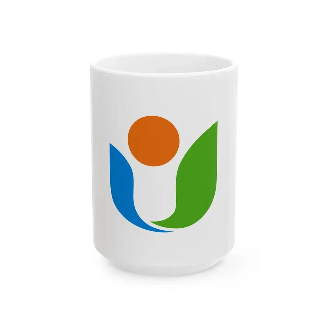 Flag of Uki Kumamoto (Japan) White Coffee Mug 15oz - Go Mug Yourself