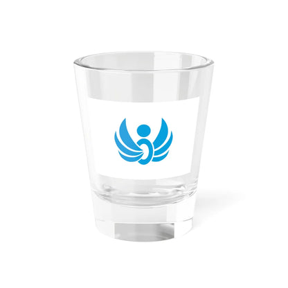 Flag of Ukiha Fukuoka (Japan) Shot Glass 1.5oz 1.5oz - Go Mug Yourself