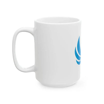 Flag of Ukiha Fukuoka (Japan) White Coffee Mug - Go Mug Yourself