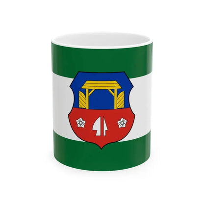 Flag of Ukk (Hungary) White Coffee Mug 11oz - Go Mug Yourself