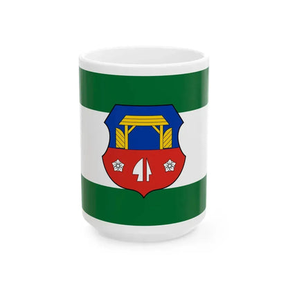 Flag of Ukk (Hungary) White Coffee Mug 15oz - Go Mug Yourself