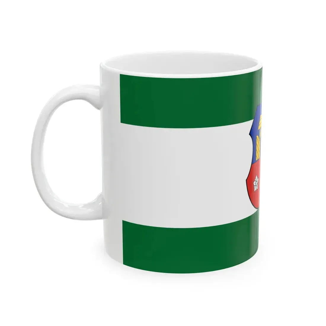 Flag of Ukk (Hungary) White Coffee Mug - Go Mug Yourself