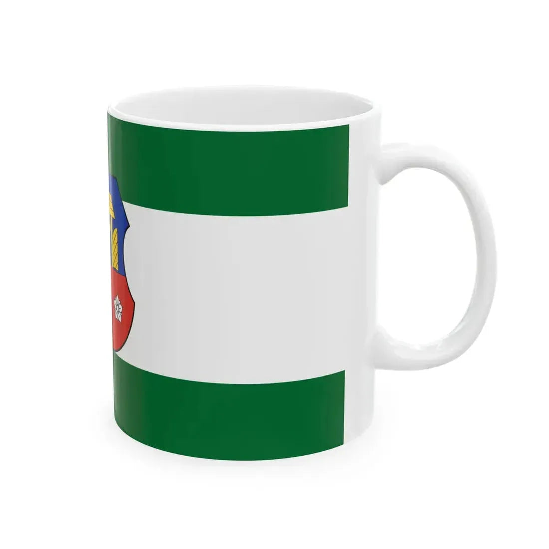 Flag of Ukk (Hungary) White Coffee Mug - Go Mug Yourself