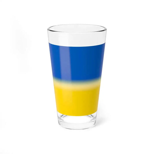 Flag of Ukraine 1-1 (Ukraine) Pint Glass 16oz 16oz - Go Mug Yourself