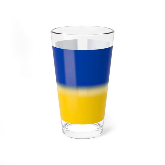 Flag of Ukraine 1991-1992 dark blue (Ukraine) Pint Glass 16oz 16oz - Go Mug Yourself