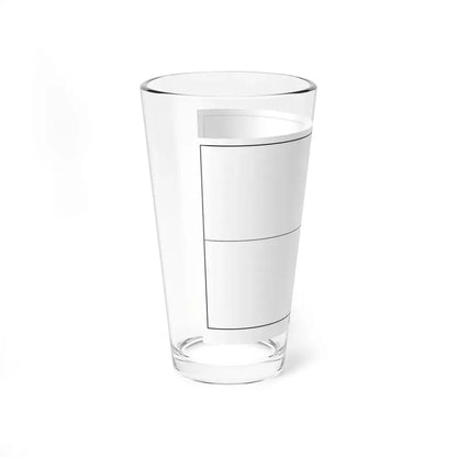 Flag of Ukraine colouring page (Ukraine) Pint Glass 16oz - Go Mug Yourself