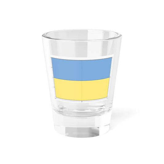 Flag of Ukraine construction sheet (Ukraine) Shot Glass 1.5oz 1.5oz - Go Mug Yourself
