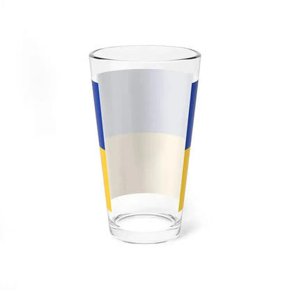 Flag of Ukraine dark blue (Ukraine) Pint Glass 16oz - Go Mug Yourself