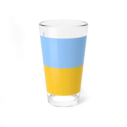Flag of Ukraine fair blue (Ukraine) Pint Glass 16oz 16oz - Go Mug Yourself