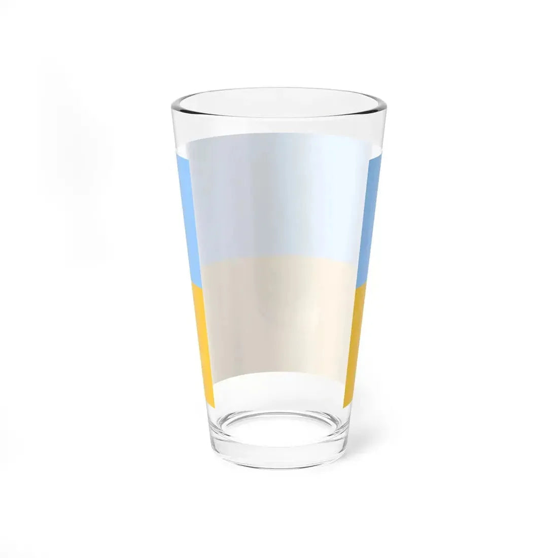 Flag of Ukraine fair blue (Ukraine) Pint Glass 16oz - Go Mug Yourself
