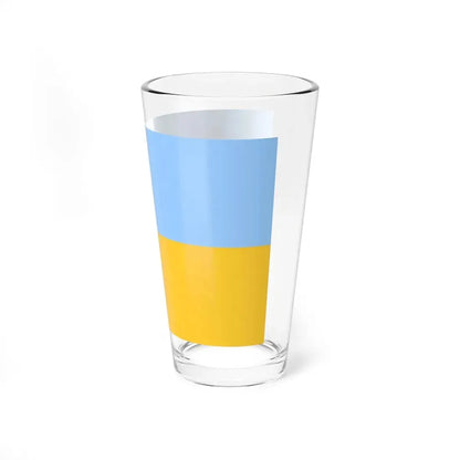 Flag of Ukraine fair blue (Ukraine) Pint Glass 16oz - Go Mug Yourself
