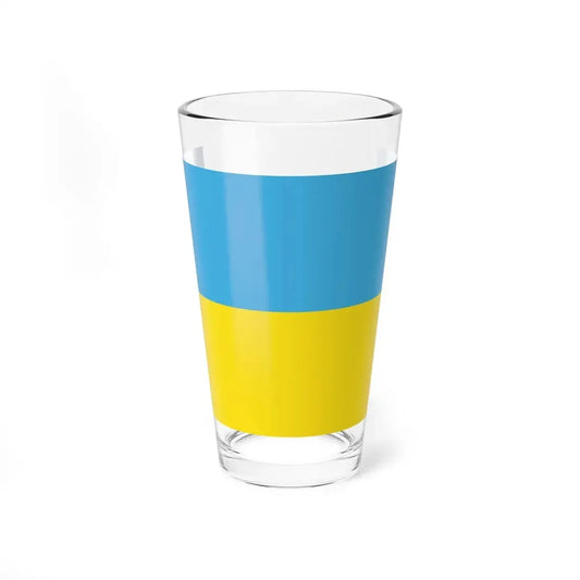 Flag of Ukraine light colors (Ukraine) Pint Glass 16oz 16oz - Go Mug Yourself