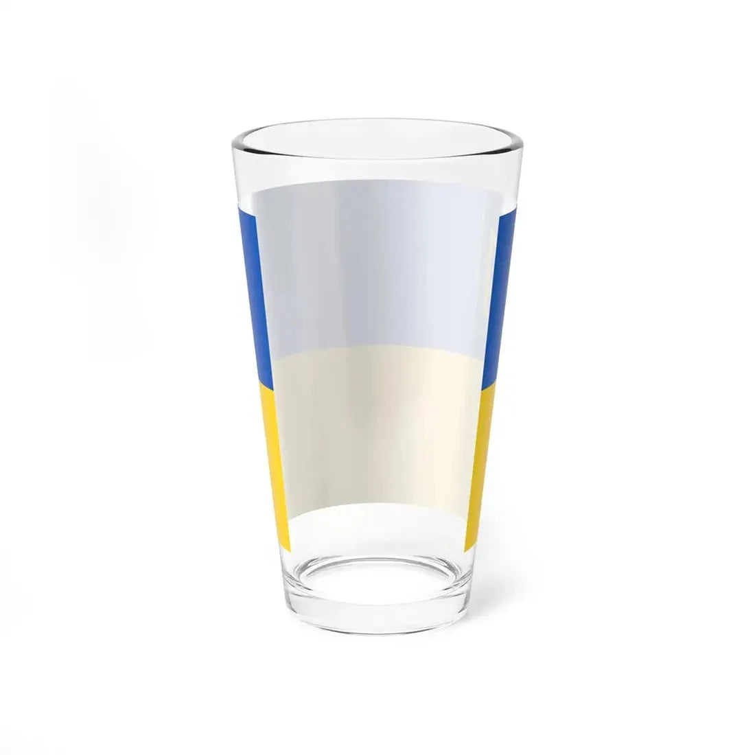 Flag of Ukraine with coat of arms 2 (Ukraine) Pint Glass 16oz - Go Mug Yourself