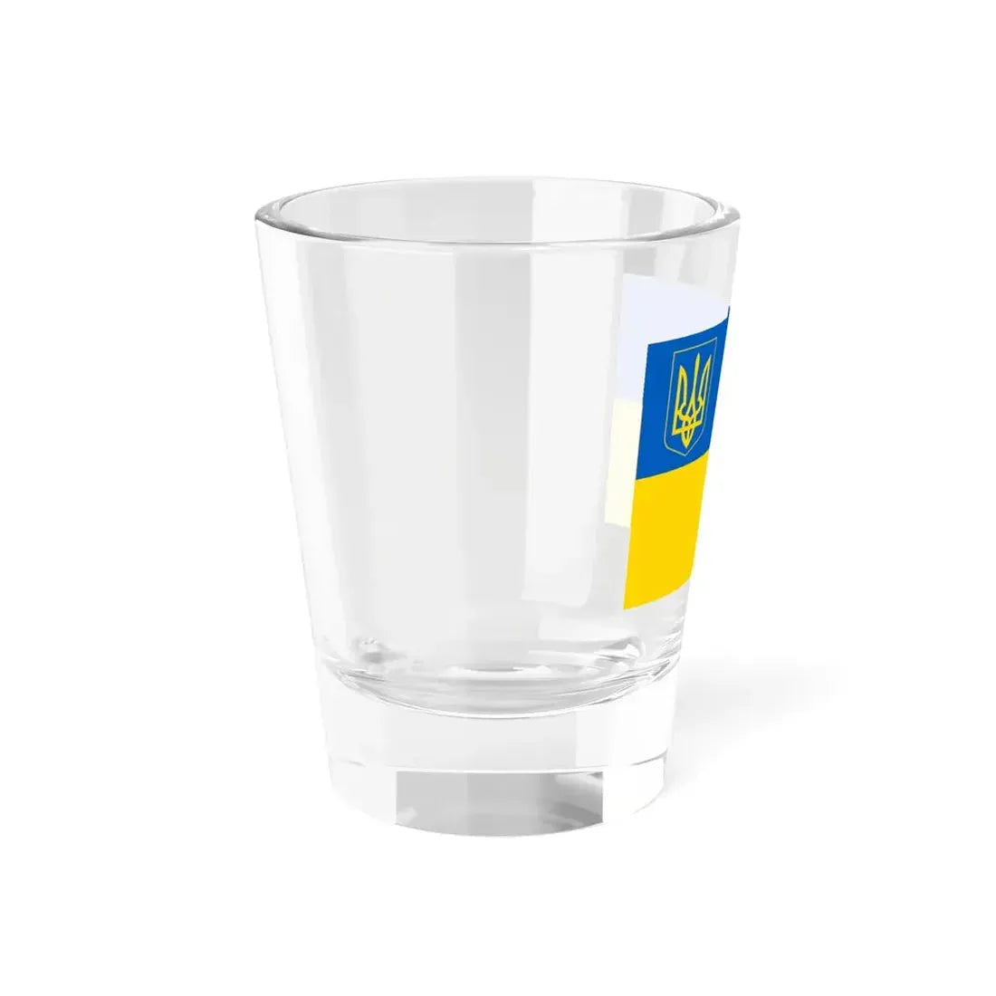 Flag of Ukraine with coat of arms 2 (Ukraine) Shot Glass 1.5oz - Go Mug Yourself