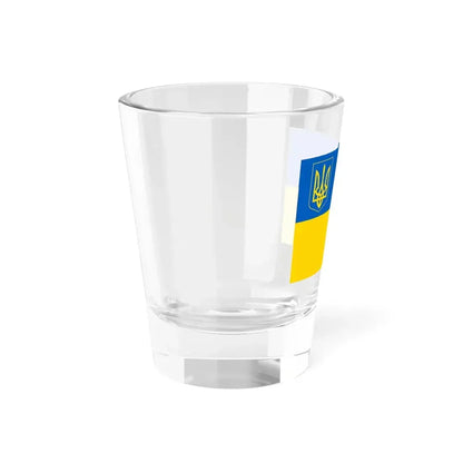 Flag of Ukraine with coat of arms 2 (Ukraine) Shot Glass 1.5oz - Go Mug Yourself