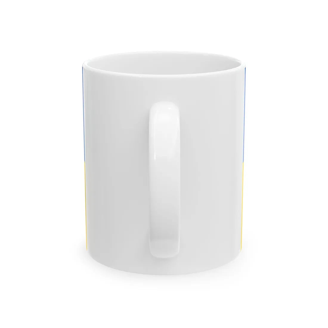 Flag of Ukraine with coat of arms 2 (Ukraine) White Coffee Mug - Go Mug Yourself