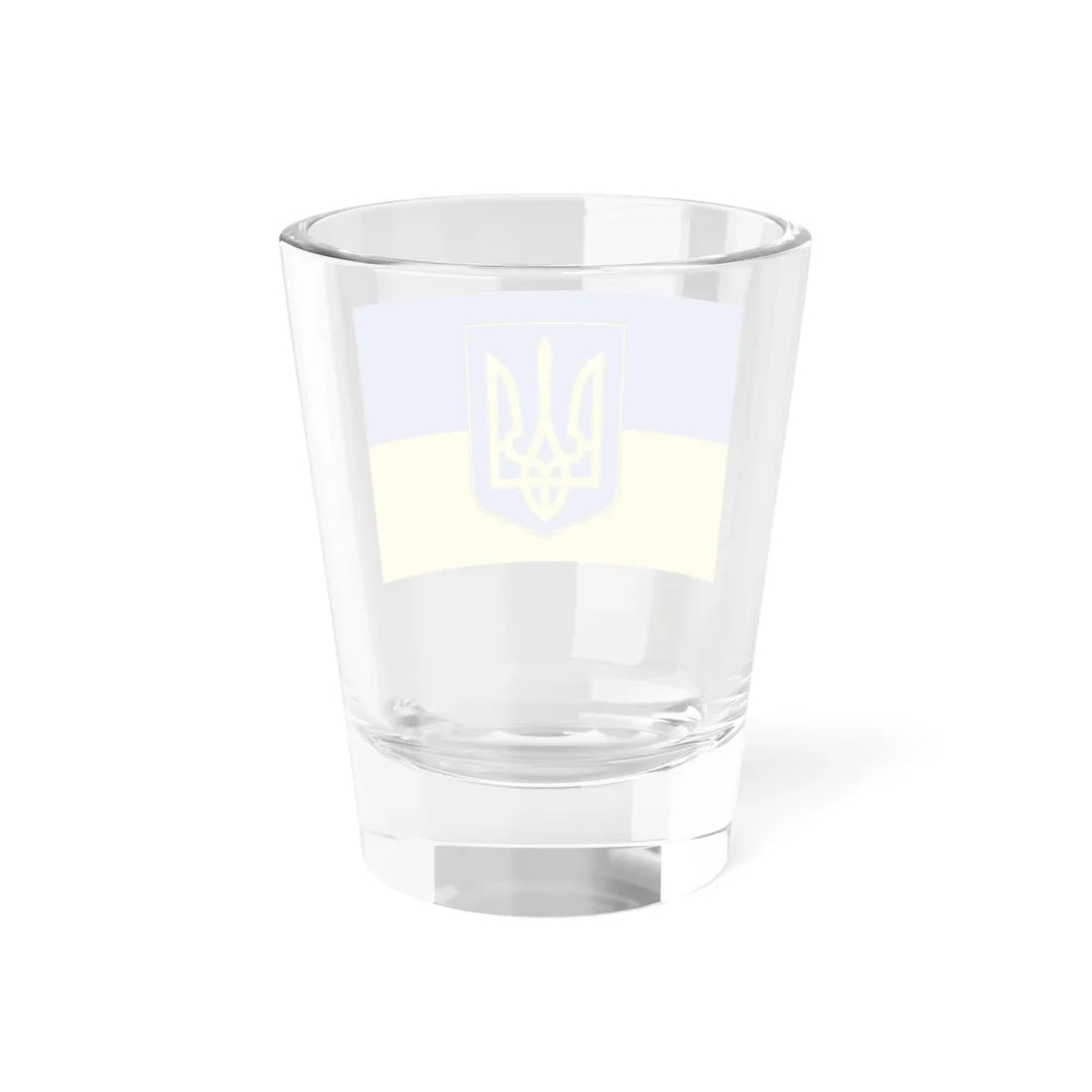 Flag of Ukraine with coat of arms (Ukraine) Shot Glass 1.5oz - Go Mug Yourself