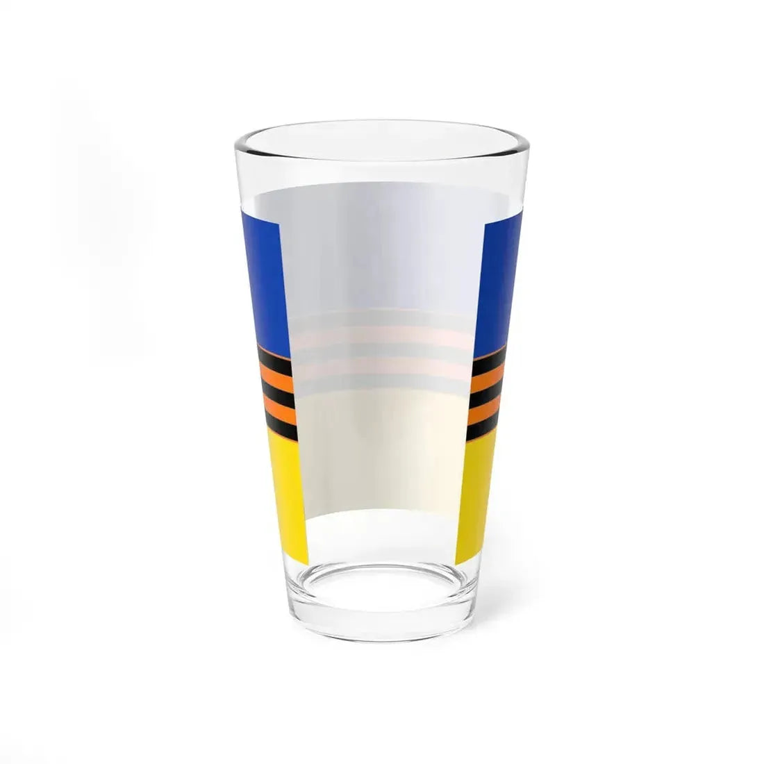 Flag of Ukraine with St. George Ribbon (Ukraine) Pint Glass 16oz - Go Mug Yourself