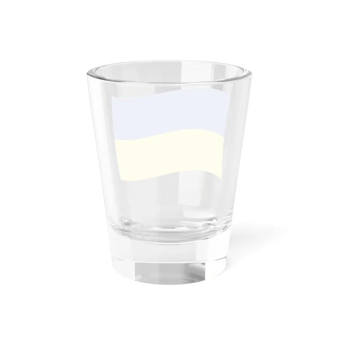 Flag of Ukraine with waves (Ukraine) Shot Glass 1.5oz - Go Mug Yourself