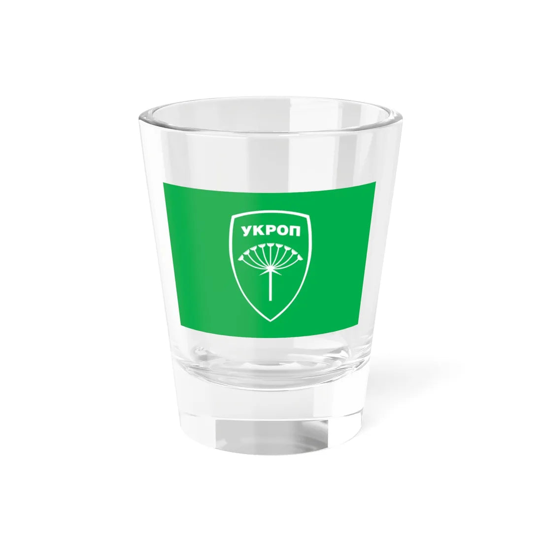 Flag of Ukrainian Association of Patriots (Ukraine) Shot Glass 1.5oz 1.5oz - Go Mug Yourself