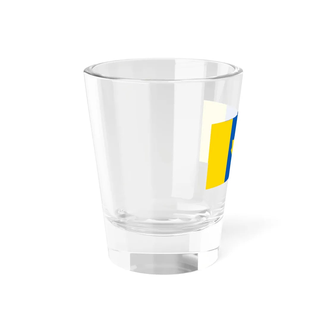 Flag of Ukrainian-Canadians (Canada) Shot Glass 1.5oz - Go Mug Yourself