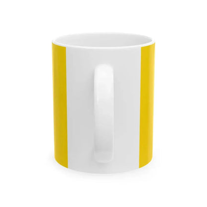 Flag of Ukrainian-Canadians (Canada) White Coffee Mug - Go Mug Yourself