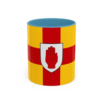 Flag of Ulster Ireland - Accent Coffee Mug 11oz Light Blue - Go Mug Yourself