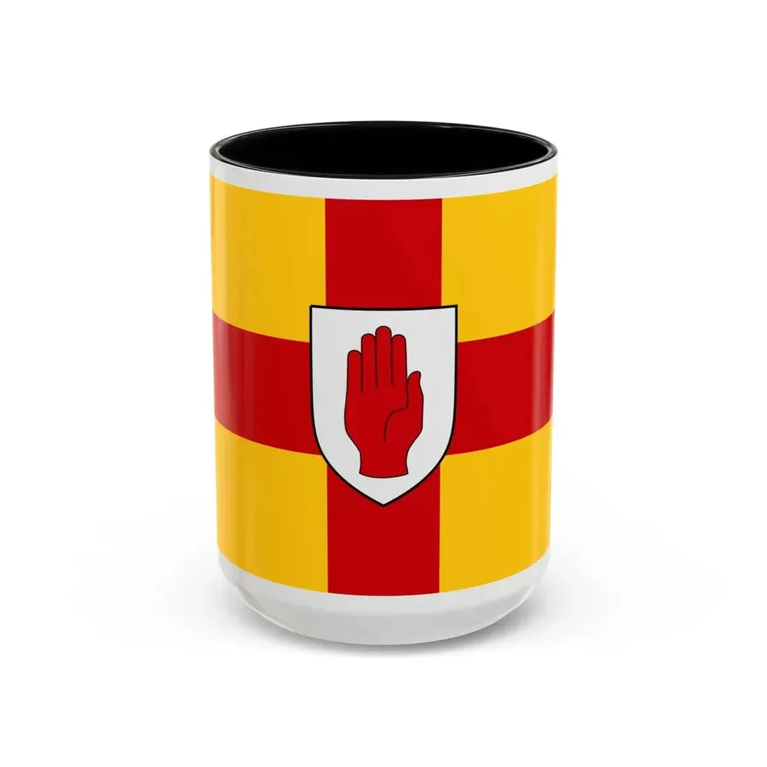 Flag of Ulster Ireland - Accent Coffee Mug 15oz Black - Go Mug Yourself