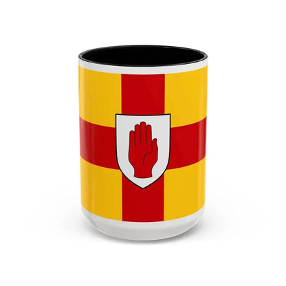 Flag of Ulster Ireland - Accent Coffee Mug 15oz Black - Go Mug Yourself