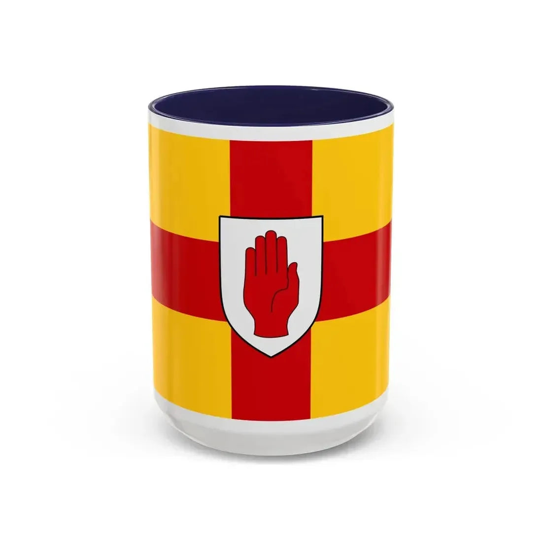 Flag of Ulster Ireland - Accent Coffee Mug 15oz Navy - Go Mug Yourself