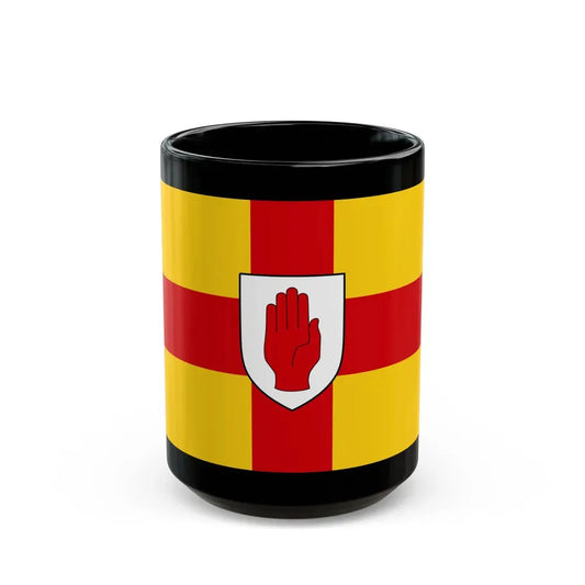 Flag of Ulster Ireland - Black Coffee Mug 15oz - Go Mug Yourself