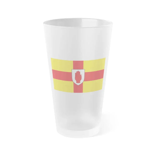 Flag of Ulster Ireland - Frosted Pint Glass 16oz 16oz Frosted - Go Mug Yourself
