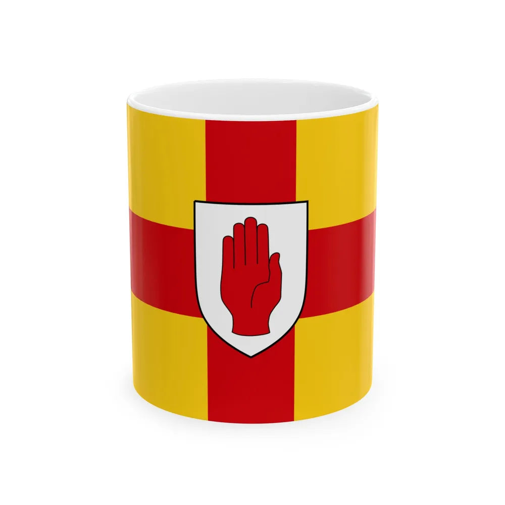 Flag of Ulster Ireland - White Coffee Mug-11oz-Go Mug Yourself