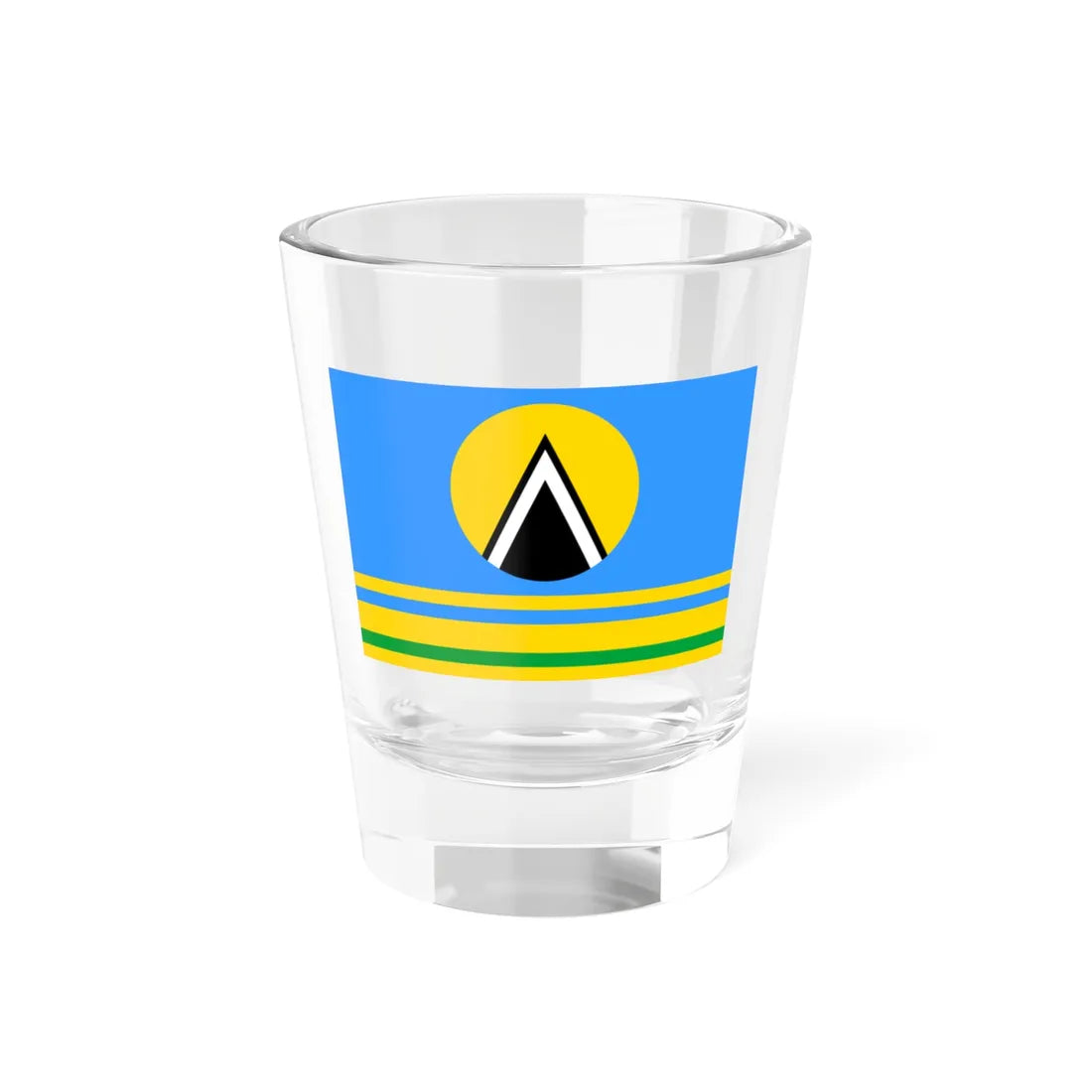 Flag of Ult-Yagun Khanty-Mansia (Russia) Shot Glass 1.5oz 1.5oz - Go Mug Yourself