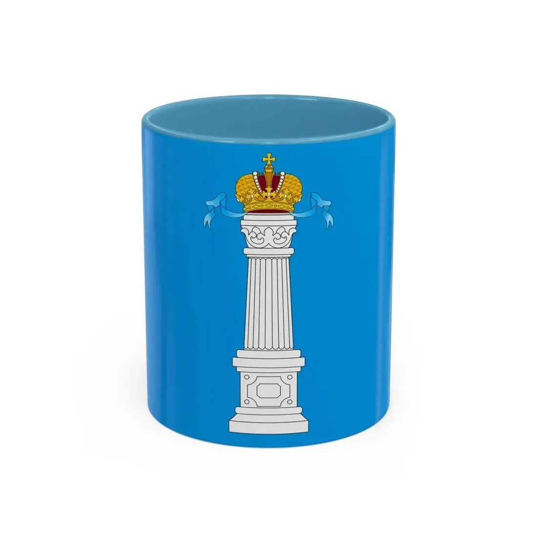 Flag of Ulyanovsk Oblast Russia - Accent Coffee Mug 11oz Light Blue - Go Mug Yourself